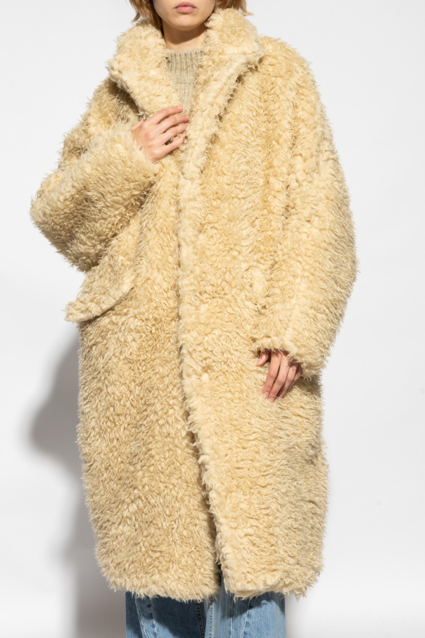 Beige Oversize faux fur coat MM6 Maison Margiela - Vitkac Canada